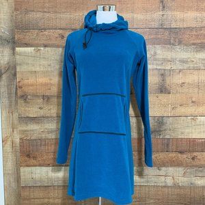 Melanzana Women's Micro Grid Hoodie Dress Medium